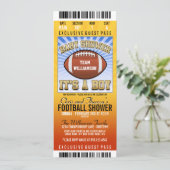 フットボールパーティーベビーシャワー 招待状 (スタンド正面)