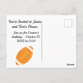 フットボールパーティー テールゲート用品 ブラック ゴールド ポストカード (裏面)