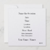 フットボールパーティー 招待状 (裏面)