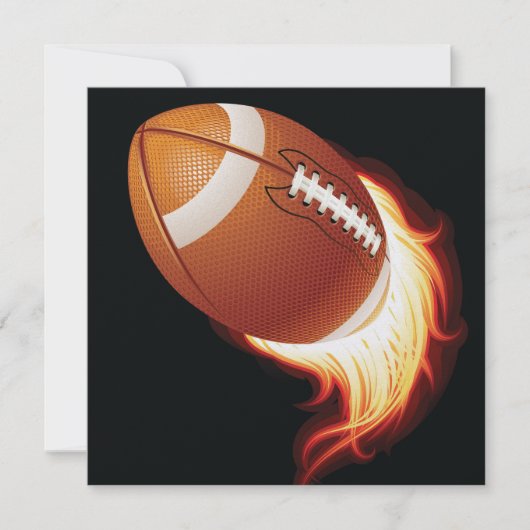 フットボールパーティー 招待状 (正面)