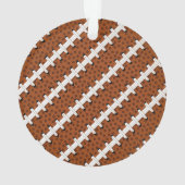 フットボールピグスキンレースターフナンバースポーツデコール オーナメント (裏面)