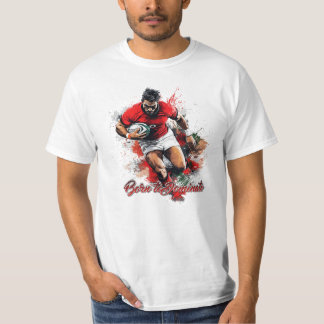 フットボールファンのためのグラフィックとテキスト Tシャツ