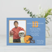 フットボールファンの写真招待状 招待状 (スタンド正面)