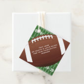 フットボールフィールドグリディロンデザインメッセージカードカード フェイバータグ (インサイチュ)