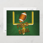 フットボールフィールドゴール ポストカード (正面/裏面)