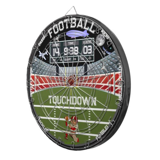 フットボールフィールドスタリーナイトスタジアムハウス ダーツボード (正面右)