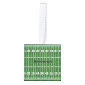 フットボールフィールドデザインキューブオーナメント キューブオーナメント (正面)