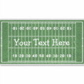 フットボールフィールドデザインコンターステッカー シール (正面)