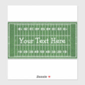 フットボールフィールドデザインコンターステッカー シール (シート)