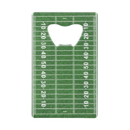 フットボールフィールドデザインボトルオープナー クレジットカード栓抜き