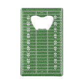 フットボールフィールドデザインボトルオープナー クレジットカード栓抜き (裏面)