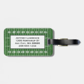 フットボールフィールドデザインラゲッジタグ ラゲッジタグ (裏面横)