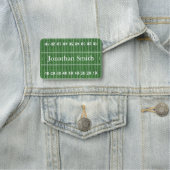 フットボールフィールドデザイン名タグ 名札 (インサイチュ)