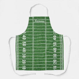 フットボールフィールドデザイン エプロン