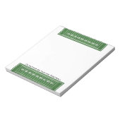 フットボールフィールドデザイン ノートパッド (回転)