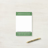 フットボールフィールドデザイン ポストイット (デスク上)