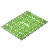 フットボールフィールドパーソナライズされたノートブック ノートブック (左側)