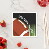 フットボールフィールド誕生日 スタンダードカクテルナプキン (インサイチュ)