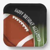 フットボールフィールド誕生日 ペーパープレート (正面)