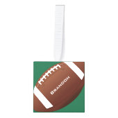 フットボールフットボールデザインキューブオーナメント キューブオーナメント (正面)