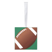 フットボールフットボールデザインキューブオーナメント キューブオーナメント (右)