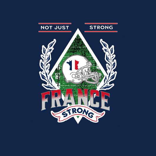 フットボールフランスのタッチダウンチームコーチTシャツ Tシャツ