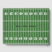 フットボールプレイヤーデザインゲストブック ゲストブック (裏面)