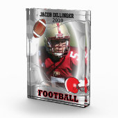 フットボールプレーヤーデザイン- DIY写真テンプレート フォトブロック (右)