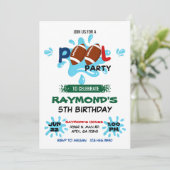 フットボールプールパーティー誕生日 招待状 (スタンド正面)