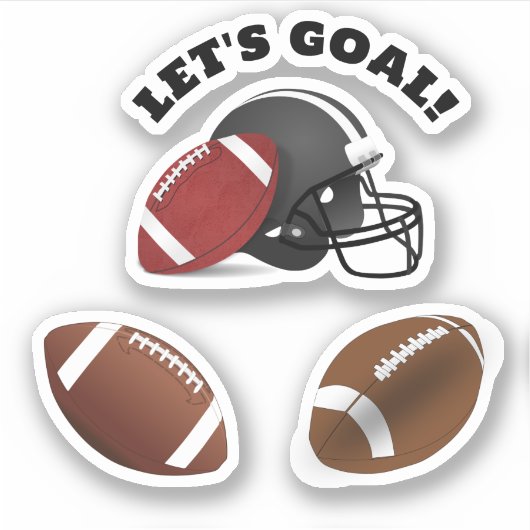 フットボールヘルメットスポーツ シール (正面)