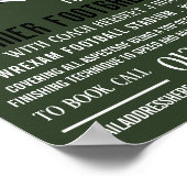 フットボールヘルメット&ゴール，フットボールキャンプ広告ズ ポスター (角)