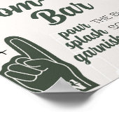 フットボールベビーシャワーマママオサバー ポスター (角)