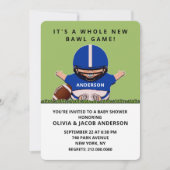 フットボールベビーシャワー招待状 招待状 (正面)