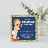 フットボールベビーシャワー招待状 招待状 (スタンド正面)