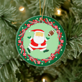 フットボールホリデーギフトセラミックオーナメント セラミックオーナメント