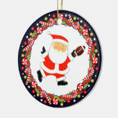 フットボールホリデーギフトセラミックオーナメント セラミックオーナメント (左)