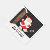 フットボールホリデーパーティー スタンダードランチョンナプキン (角)