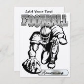 フットボールホームカミング招待状バイSRF 招待状 (正面/裏面)