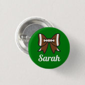 フットボールボウ応援チアリーダー 缶バッジ (正面&裏面)