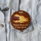 フットボールボタンの年、チームおよびプレーヤーの名前 缶バッジ (インサイチュ)