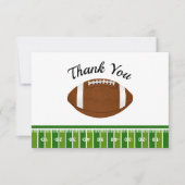 フットボールボーイの誕生日パーティー サンキューカード (正面)