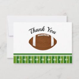 フットボールボーイの誕生日パーティー サンキューカード