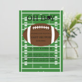 フットボールボーイズ赤ちゃんシャワー招待状 招待状 (スタンド正面)