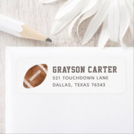 フットボールボーイバースデーパーティー差出人住所 ラベル