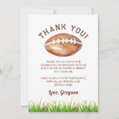 フットボールボーイ 1歳の誕生日 サンキューカード (正面)