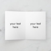 フットボールボールメタル誕生日カード カード (内部)