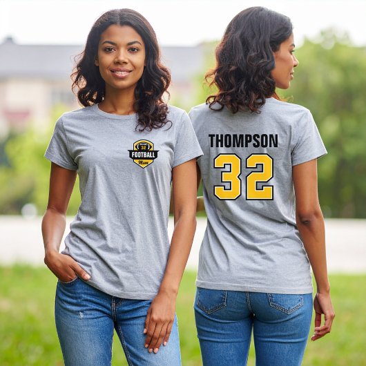 フットボールマカスタムムのジャージー番号と名前 トライブレンドＴシャツ