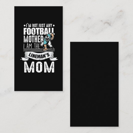 フットボールマザーラインマンマムソ誇りを持ったン 名刺 (正面/裏面)
