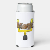 フットボールママゴールポスト スリム缶クーラー (Seltzer正面)