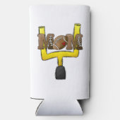 フットボールママゴールポスト スリム缶クーラー (裏面)